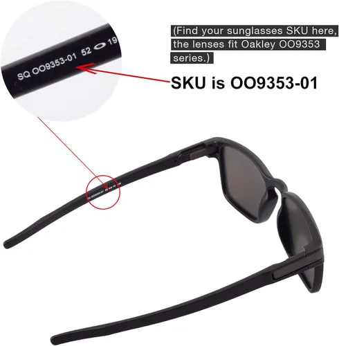 Vista 6 de Walleva - Lentes de repuesto para gafas de sol Oakley Latch SQ Varias opciones disponibles