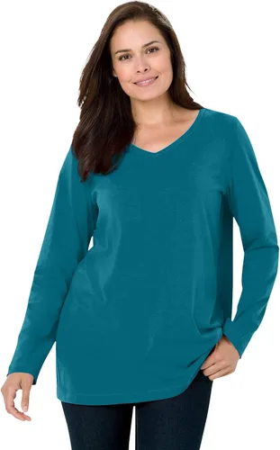 Vista 12 de Camiseta manga larga de talla grande para mujer Woman Within Negro