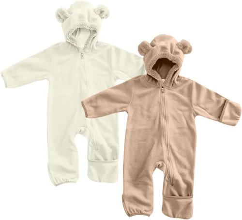 Vista 122 de Enterizo de vellón para bebé, rómper de una sola pieza con capucha para niños, ropa para exteriores, chaqueta infantil