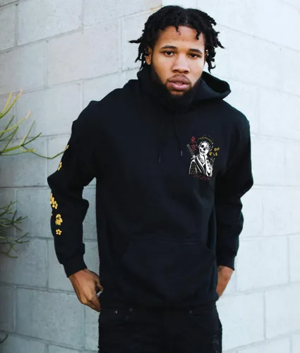 Vista 7 de Riot Society Sudadera con capucha estampada o bordada para hombre