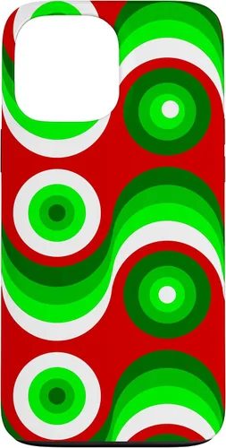 Vista 23 de iPhone 16 ugly christmas mod groovy red green 1960s 1970 retro vintage Case