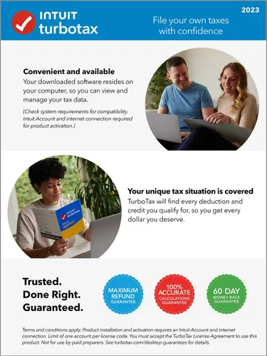 Vista 4 de [Old Version] TurboTax Home & Business 2023, Federal & State Tax Return [PC/Mac Download]
