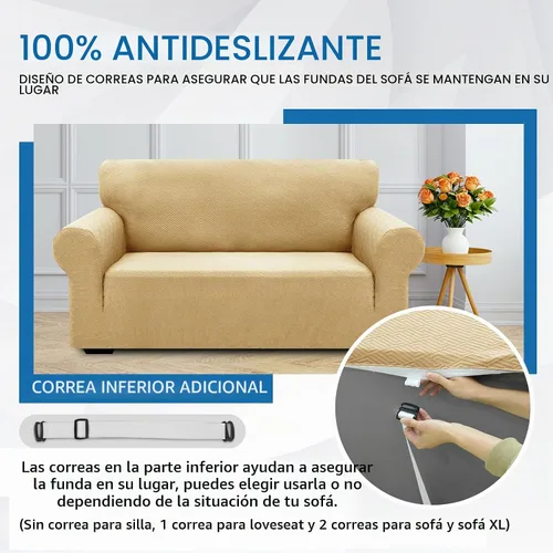 Vista 7 de XINEAGE Fundas elásticas nuevas para sillón 2025, 1 pieza, protector para silla de sala de estar, funda gruesa y suave con parte inferior elástica