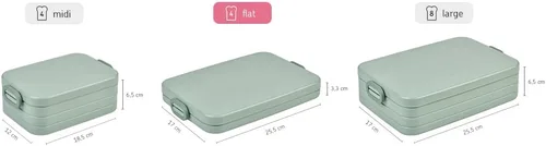 Vista 5 de Mepal Fiambrera plana - Fiambrera para llevar - 2 sándwiches o 4 rebanadas de pan - Negro nórdico