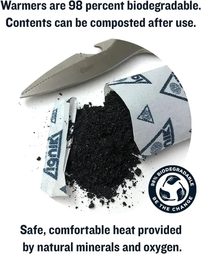 Vista 6 de Ignik Calentadores de dedos compostables de 8 horas con bolsa AirBarrier resellable