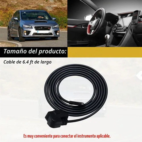 Vista 3 de XTPTFABS Cable OBD2 del puerto de acceso, cable OBDII flexible extendido