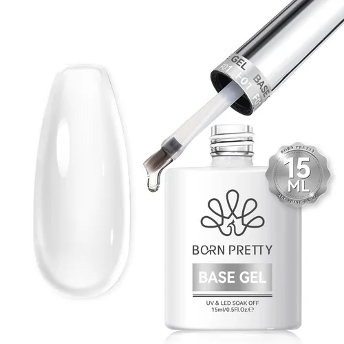 Vista 22 de Born Pretty Juego de Base y Capa Superior de 2 Piezas, Capa Superior de Alto Brillo, Gel Base para Uñas de Larga Duración con Acabado Brillante Base