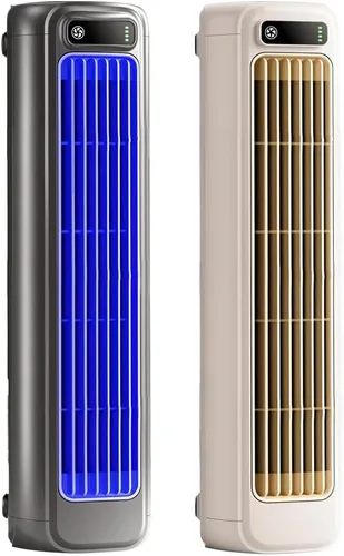 Vista 9 de Ventilador de refrigeración portátil silencioso con 3 velocidades, nuevos ventiladores de pie 2026 que soplan aire frío, aire acondicionado