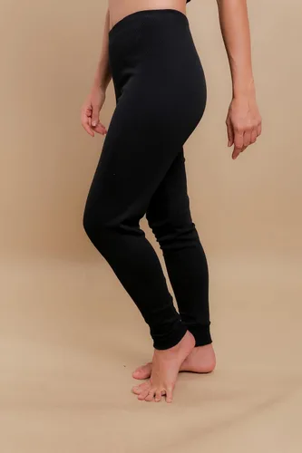 Vista 4 de Cottonique Leggings hipoalergénicos de capa base térmica para mujer, hechos de 100% algodón orgánico
