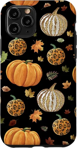 Vista 27 de iPhone 16 Falling leaves Autumn and Pumpkin Happy Fall Phone Case