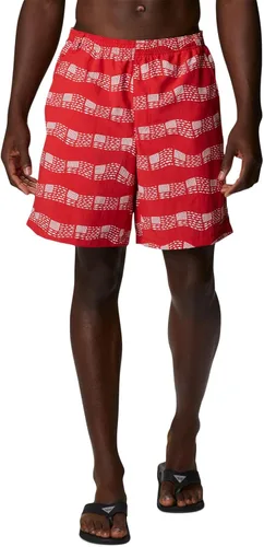 Vista 101 de Columbia Super Backcast - Pantalón corto de agua para hombre Impresión de tinte negro