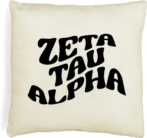 Vista 49 de sockprints Mod Alpha Chi Omega - Funda de almohada de 18 x 18 pulgadas, fundas de almohada de hermandad de mujeres - Almohada decorativa