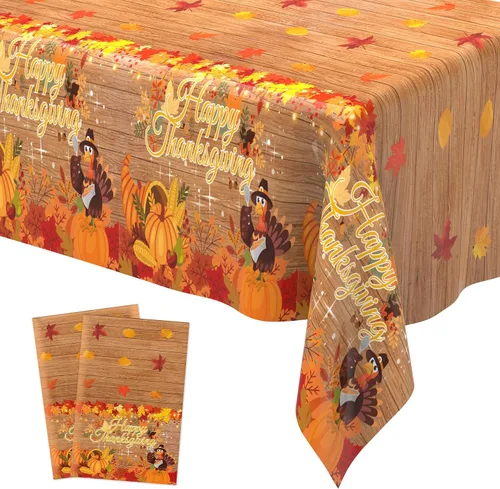 Vista 18 de Decoraciones para Fiestas de Fútbol, Paquete de 2 Manteles de Plástico para Fútbol (54x108 Pulgadas), Cubiertas de Manteles Rectangulares