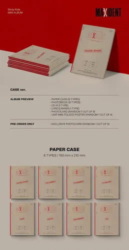 Vista 2 de Dreamus Stray Kids - MAXIDENT [CASE ver.] Álbum+Beneficio de preventa (ver al azar)
