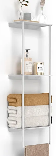 Vista 10 de Bethom Towel Racks for Bathroom, 3Tier Towel Storage Organizer, Matte Black Black-a