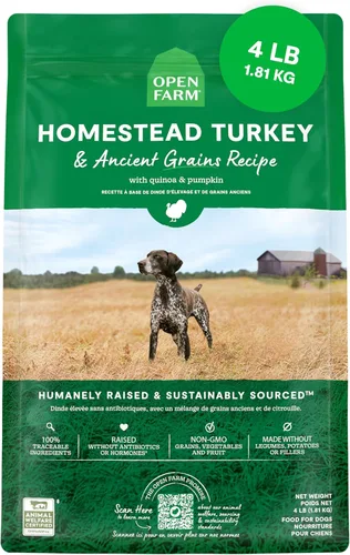Vista 10 de Open Farm - Alimento seco para perros con cerdo y granos ancestrales, receta de cerdo criado de forma humanitaria con granos sanos, sin saborizantes