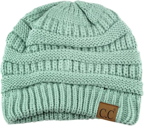 Vista 257 de C.C Trendy Warm Chunky Soft Stretch Cable Knit Beanie