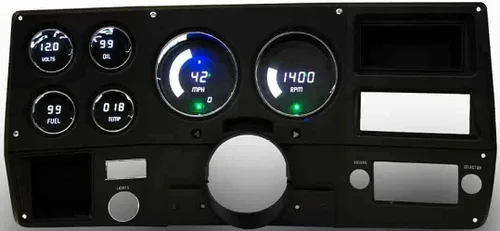 Vista 7 de Panel de medidor digital LED compatible con Chevy Truck 1973-87 (azul)
