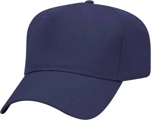 Vista 7 de OTTO Gorra de béisbol de perfil medio con 5 paneles OTTO 31-069 Negro y natural.