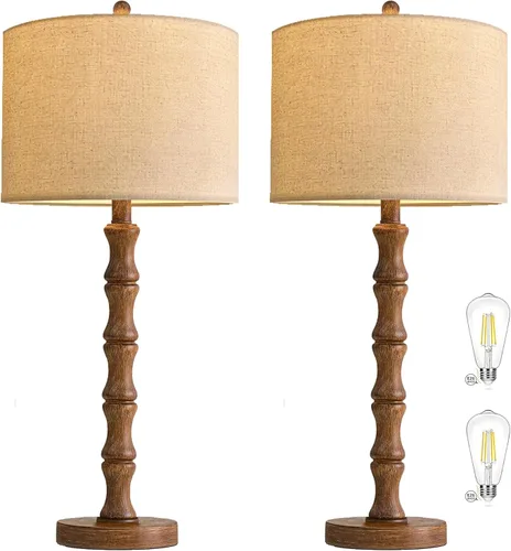 Vista 11 de ILLMTW Lámpara de mesa de flores para dormitorio, sala de estar, pequeñas lámparas doradas, regulables, estilo bohemio, con pantalla de cristal