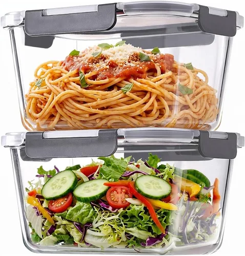 Vista 8 de Ankou Contenedor Hermético para Almacenamiento de Alimentos - 0,32 QT (380ml) Pequeños Contenedores Emergentes con Tapa, Contenedores Apilables Sin