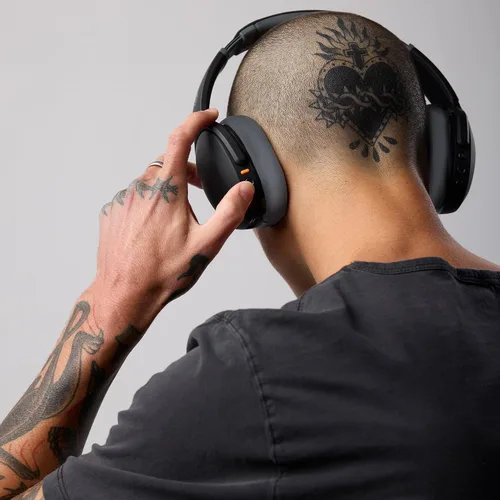 Vista 6 de Skullcandy Crusher Evo - Auriculares inalámbricos Bluetooth con graves multisensoriales, aislamiento de ruido, ajuste sobre la oreja, hasta 40 horas