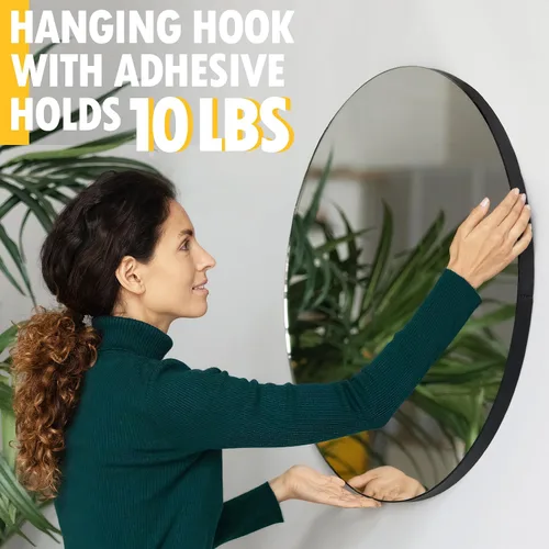 Vista 7 de LuBanSir Ganchos para colgar cuadros de pared sin clavos, paquete de 12 ganchos adhesivos de metal con 16 tiras para fotos pequeñas, arte y espejos