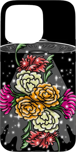 Vista 31 de Alien Floral UFO Girly Extraterrestrial Space Lover - Funda de regalo para iPhone 17