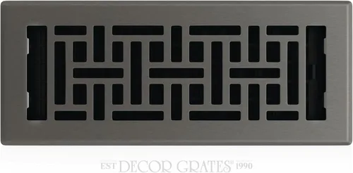 Vista 46 de Decor Grates Registro de suelo oriental AJH212-RB, 2 x 12 pulgadas, acabado de bronce frotado