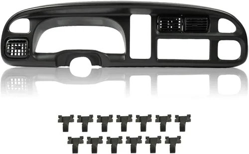 Vista 10 de PIT66 Cubierta de bisel para panel de salpicadero, compatible con Ford F150 F250 F350 1992-1997 cubierta de tablero Ford F-Series 1994-1997