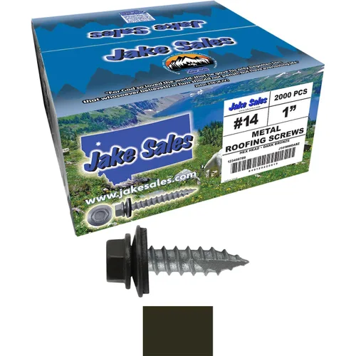 Vista 152 de TORNILLOS PARA TECHOS DE METAL #14: (250) Tornillos x 1" ABC GRIS Tornillo para techo de chapa metálica con cabeza hexagonal y arandela.
