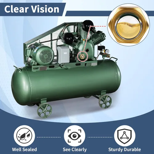 Vista 7 de Boltigen Cristal de visión de repuesto para compresor de aire, visor de aceite de 1 pulgada con cúpula transparente, enchufe de visión de nivel