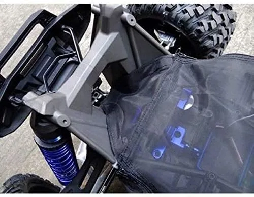 Vista 4 de Chasis a prueba de polvo Rock Dirt Resist Guard Cover Negro para Traxxas 1/5 X-Maxx XMAXX 6S 8S