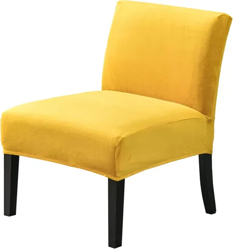 Vista 14 de JIAN YA NA Funda para silla decorativa sin brazos, funda elástica para silla sin brazos, fundas de elastano para sillas sin brazos, funda para silla