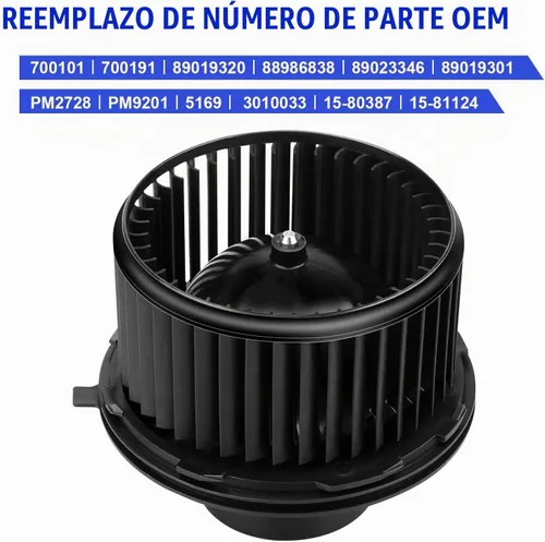 Vista 4 de Motor de ventilador de CA 700191 para Chevy Silverado Suburban GMC Sierra