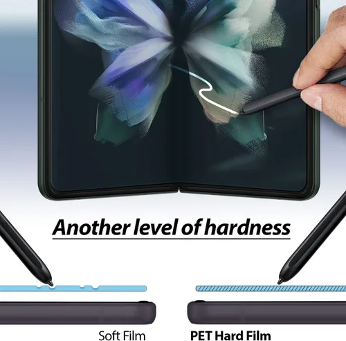 Vista 4 de DOME GLASS Whitestone GEN Film Protector de pantalla para Samsung Galaxy Z Fold 3 (2021) Protector de pantalla de película PET transparente HD
