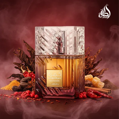 Vista 5 de Lattafa Khamrah Dukhan para Unisex Eau de Parfum en Spray, 3.4 onzas / 100 ml