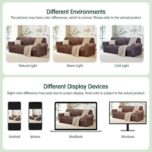 Vista 9 de CHUN YI Fundas de terciopelo para sofá de 4 piezas para sofá de 3 cojines, funda de sofá antideslizante resistente al agua, protector de muebles