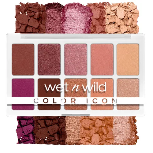 Vista 18 de wet n wild Paleta de maquillaje de sombra de ojos Color Icon de 10 tonos, Blue Lights Off, larga duración, brillante, metálico, brillante, mate