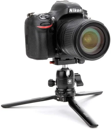 Vista 12 de SIRUI Mini trípode de escritorio de 13.5 pulgadas con cabeza de bola de 360°, trípode de aluminio portátil para cámara DSLR, videocámara, carga