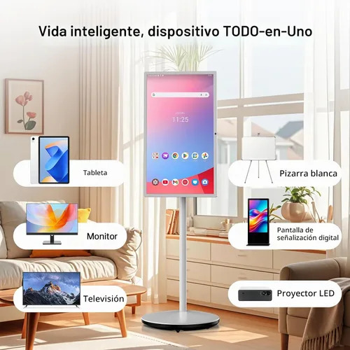 Vista 4 de HORION Smart TV portátil, monitor de pantalla táctil portátil de 27