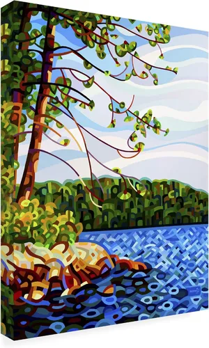 Vista 8 de Trademark Fine Art View From Mazengah by Mandy Budan - Colgante de pared, 14 x 19 pulgadas