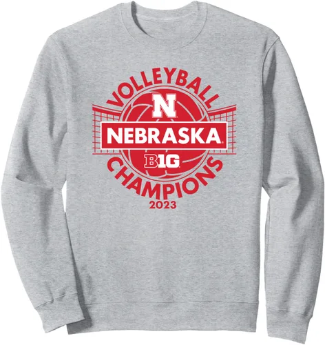 Vista 3 de Nebraska Cornhuskers Big Ten Champs 2023 - Sudadera de voleibol para mujer, Negro