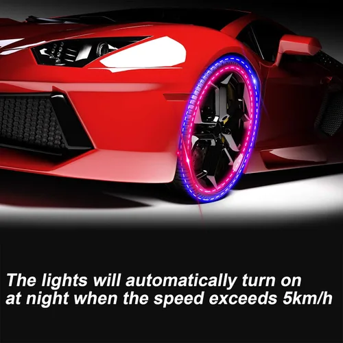 Vista 7 de 12 piezas de luces de neumáticos de automóvil, válvula de rueda, luces de tapa de lámpara de techo, luces LED solares para neumáticos, luces