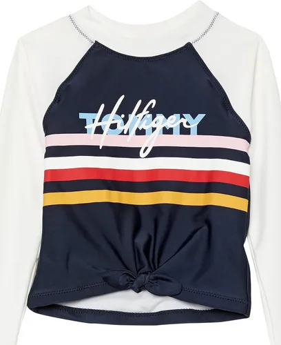 Vista 3 de Tommy Hilfiger Girls' One-Piece Swimsuit with UPF 50+ Sun Protection
