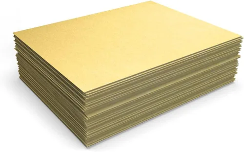 Vista 4 de 8 1/2 X 11, papel metálico colección (50), dorado metálico