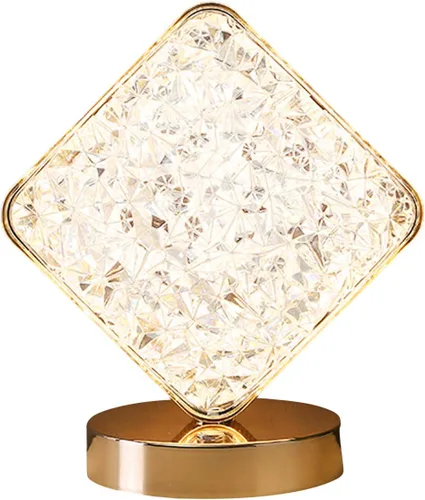 Vista 9 de Lámpara de mesa decorativa con forma de estrella creativa luz nocturna de cristal USB alimentada por USB Lámpara de noche de acrílico