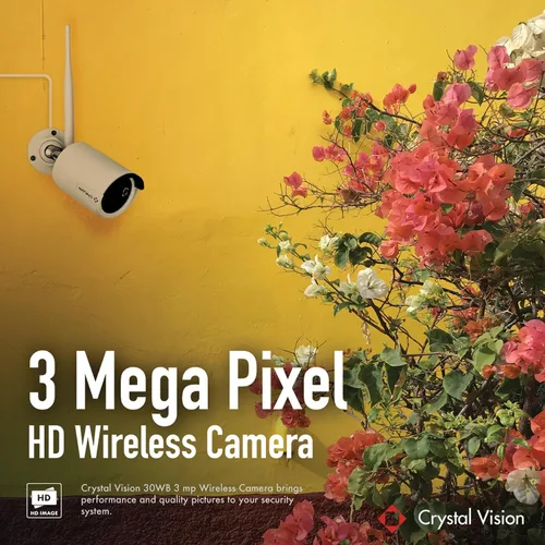 Vista 2 de Crystal Vision CVT804A-20WB Sistema de vigilancia inalámbrico todo en uno 1080P Full HD NVR CCTV con monitor y enrutador incorporados, par