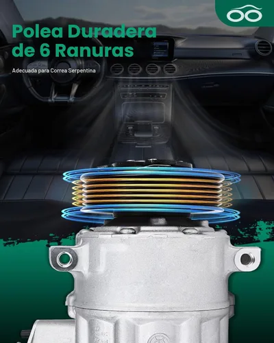 Vista 5 de SCITOO Compresor de CA apto para Audi para Q3 2.0L 2015 2016 2017 2018 Fast Cooling, Ultra Low Noise (≤72 dB)Air Conditioner Compressor with