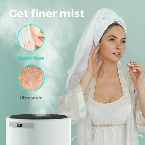 Vista 8 de Humidificadores para Habitación Grande, Y&O 10L (2.64Gal) Humidificador de Vapor para Toda la Casa para Plantas, Diseño Sin Filtro, Apagado